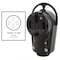 Ac Works Straight Blade Receptacle, 14-50R, 50 A, 125/250V AC, 3 Pole, 4 Wire, Surface Mount, Grounded AS1450R - alternate 4